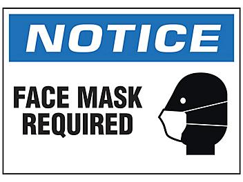 "Face Mask Required" Sign
