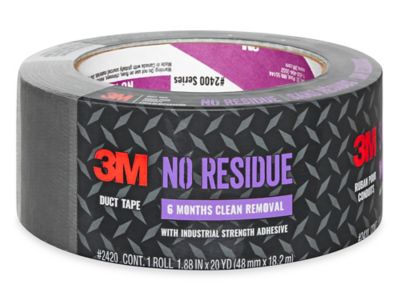 3M 2420 No Residue Duct Tape - 2 x 20 yds, Gray