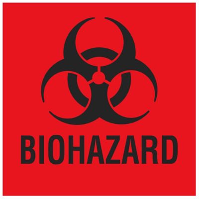 Biohazard Labels - 2 x 2