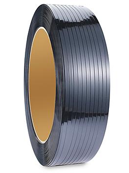 Uline Polyester Strapping - 5/8" x .035" x 4,200', Black S-2386