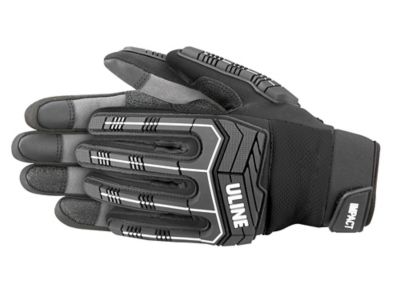 Uline Impact Gloves - Black, Medium S-23997BL-M