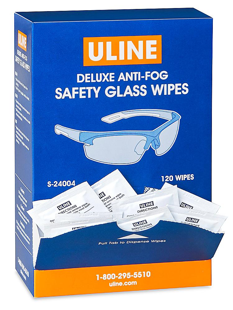Uline – Lingettes antibuée pour lunettes de sécurité S-24004 - Uline
