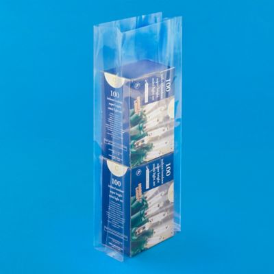 6 x 3 x 18" 2 Mil Gusseted Poly Bags S-2402