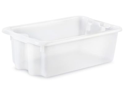 Stack and Nest Container - 18 x 11 x 7", Clear S-24045