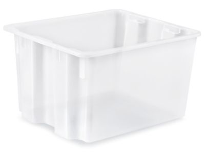 Stack and Nest Container - 16 x 14 x 11", Clear S-24046