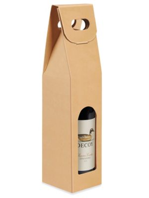 Window Wine Box, Wine Boxes with Windows in Stock - ULINE