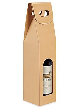 Wine Carrier - 1 Bottle, Kraft S-24076