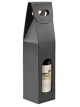 Wine Carrier - 1 Bottle, Black Linen S-24077