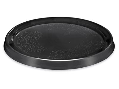 Standard Lid for 1 Quart Plastic Pail - Black S-24086BL