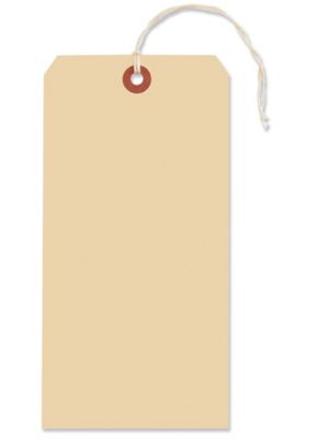 Manila Shipping Tags - #11, 7 1/2 x 3 3/4", Pre-strung S-2408PS