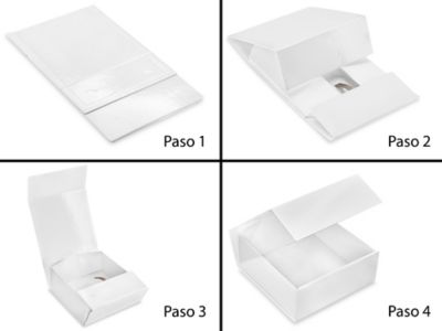 Cajas de Alto Brillo para Regalo - 10 x 10 x 8, Blancas, 25 x 25 x 20 cm  S-22269 - Uline