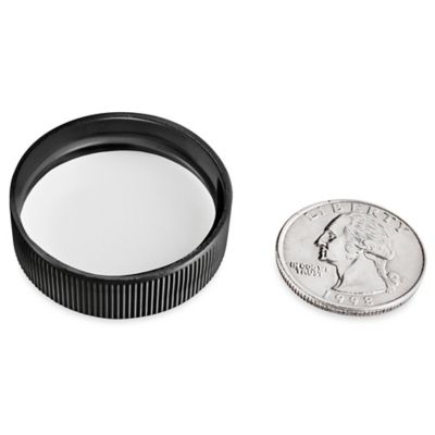 Ribbed Polypropylene Caps - 33/400, Black S-24105