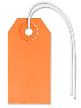 Shipping Tags - #1, 2 3/4 x 1 3/8", Pre-strung, Orange S-2410OPS