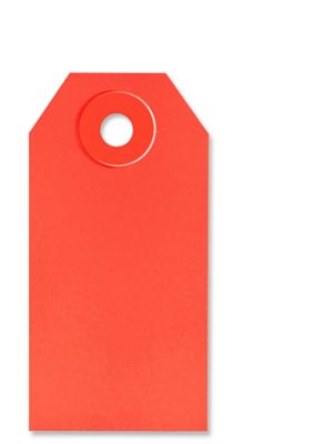 Shipping Tags - #1, 2 3/4 x 1 3/8", Red S-2410R