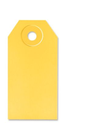 Shipping Tags - #1, 2 3/4 x 1 3/8", Yellow S-2410Y