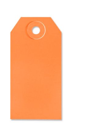 Shipping Tags - #2, 3 1/4 x 1 5/8", Orange S-2411O