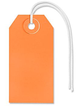 Shipping Tags - #2, 3 1/4 x 1 5/8", Pre-strung, Orange S-2411OPS