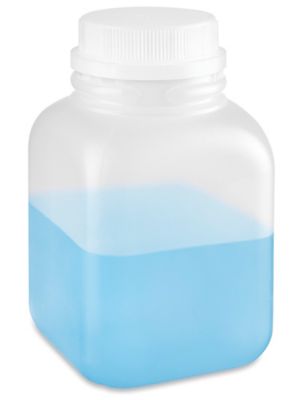 Natural Square Plastic Juice Bottles Bulk Pack - 8 oz S-24127B