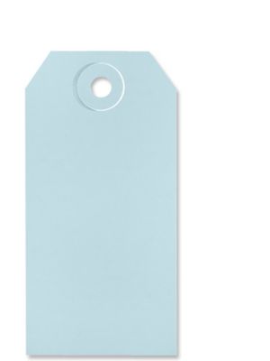 Shipping Tags - #3, 3 3/4 x 1 7/8", Light Blue S-2412LB