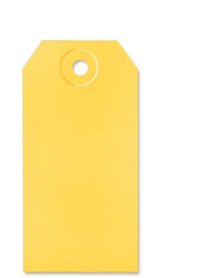 Shipping Tags - #3, 3 3/4 x 1 7/8", Yellow S-2412Y