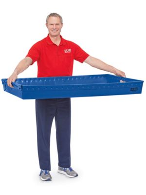 Uline Conveyor Tray - 48 x 28 x 5", Blue S-24136BLU