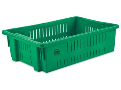  Ventilated Stack and Nest Container - 20 x 13 x 6"