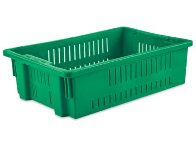 イナウトStack BOX Higt + Stack BOX Cover 380 Stack and Nest Container - 16 x 11 x 5