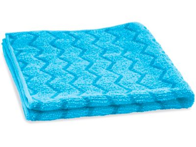  Chiffons texturés en microfibre – 16 x 16 po, bande à frotter