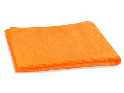 Uline Microfiber General Purpose Towels - Orange S-24144 - Uline