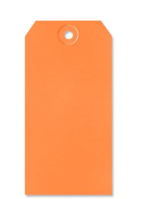Shipping Tags - #6, 5 1/4 x 2 5/8", Orange S-2415O