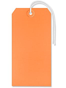 Shipping Tags - #8, 6 1/4 x 3 1/8", Pre-strung, Orange S-2416OPS