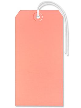 Shipping Tags - #8, 6 1/4 x 3 1/8", Pre-strung, Pink S-2416PPS