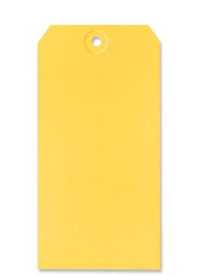 Shipping Tags - #8, 6 1/4 x 3 1/8", Yellow S-2416Y