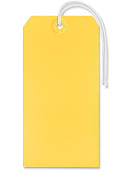 Shipping Tags - #8, 6 1/4 x 3 1/8", Pre-strung, Yellow S-2416YPS