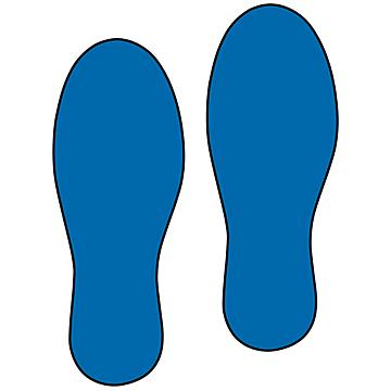 Warehouse Floor Sign - Blue Footprints