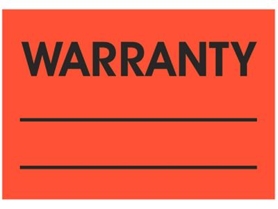 Étiquettes adhésives de gestion des stocks - « Warranty _____ », 2 x 3 po