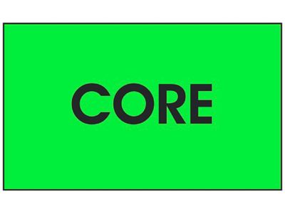 Étiquettes adhésives – « Core », 3 x 5 po