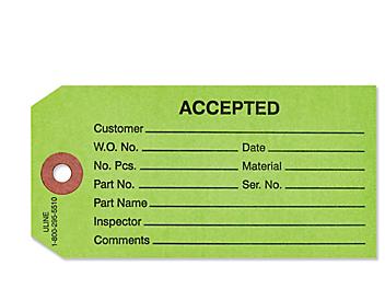Inspection Tags - "Accepted"