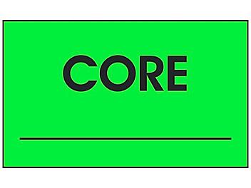 "Core _____" Labels - 3 x 5" S-24220
