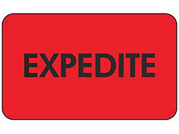 Production Labels - "Expedite", 1 1/4 x 2" S-24231