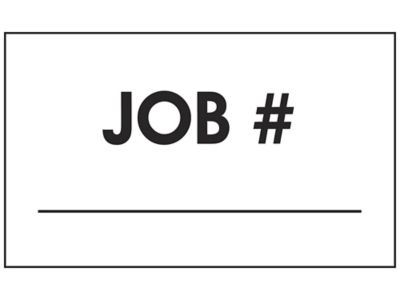 Production Labels "Job ", 3 x 5" S24234 Uline