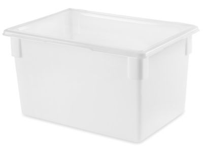 Rubbermaid® Food Storage Boxes - 26 x 18 x 9, White S-24257 - Uline