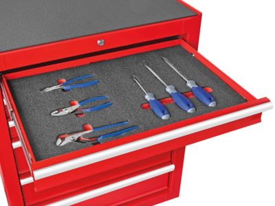  DOITOOL Caja de herramientas de aluminio, inserto de espuma,  caja de herramientas portátil profesional, organizador de herramientas al  aire libre, 20 L X 5 W X 11 H : Herramientas y Mejoras del Hogar