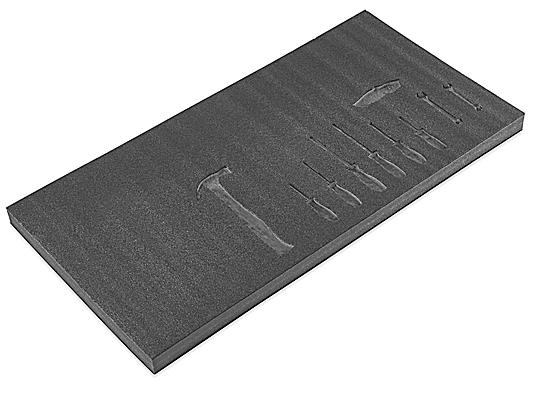 5S Toolbox Foam - 2 1/4, Black - ULINE - Carton of 3 - S-24286BL