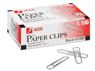 Paper Clips U Shaped 100 Pieces (Pack of 2) : : Office Products