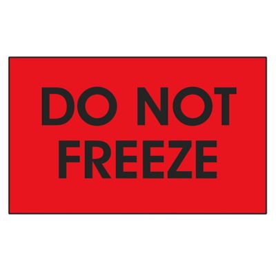 "Do Not Freeze" Labels - 3 x 5" S-24307