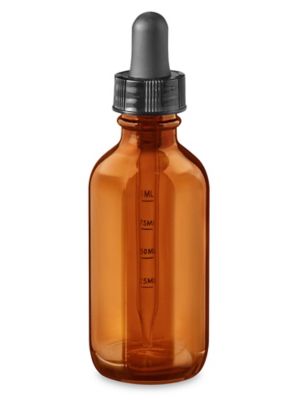  Graduated Glass Dropper Bottles - 2 oz