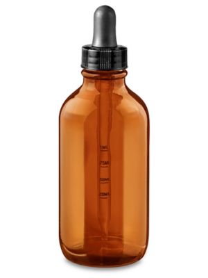  Graduated Glass Dropper Bottles - 4 oz