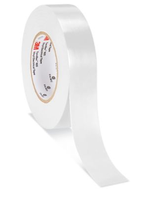 3M 3/4 x 60' White Electrical Tape 1400CC - White Cap