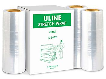 Uline Stretch Wrap - Cast, 90 gauge, 15" x 1,500' S-2432